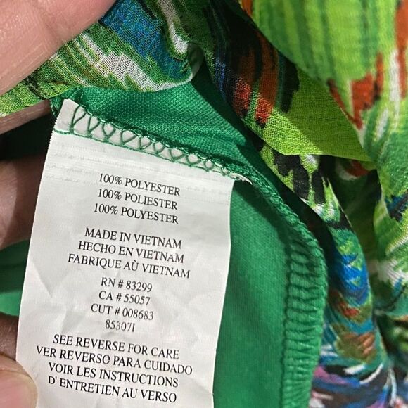 Tiana B. Women’s Multicolor Aztec Pattern Smocked Waist Knee Length Dress Sz- 12 - Picture 6 of 6